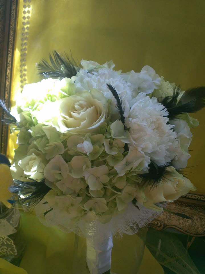 bidermajer od belih dalija