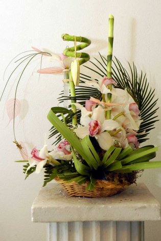 aranžman sa uvijenim bambusom