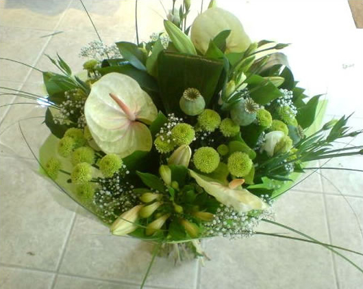 predivan buket zelenog cveća